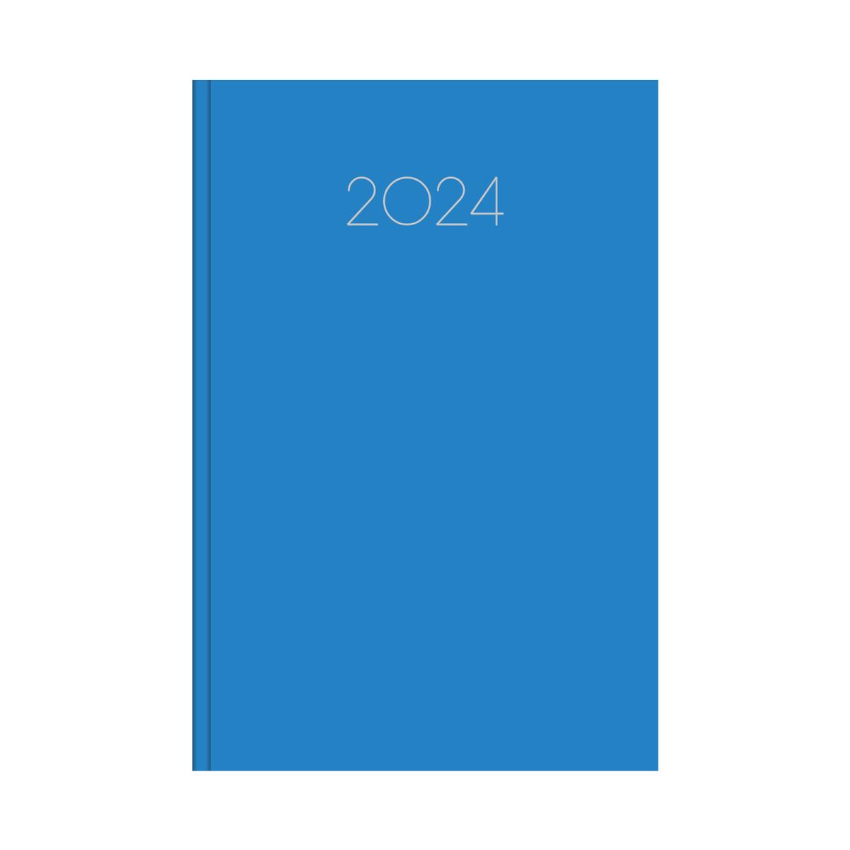 Ημερήσιο ημερολόγιο 2024 simple γαλάζιο 12 x 17 cm